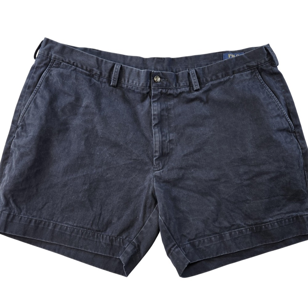 Polo Ralph Lauren Shorts Mens 42 Blue Chino Cotton Classic Fit 6in Pockets